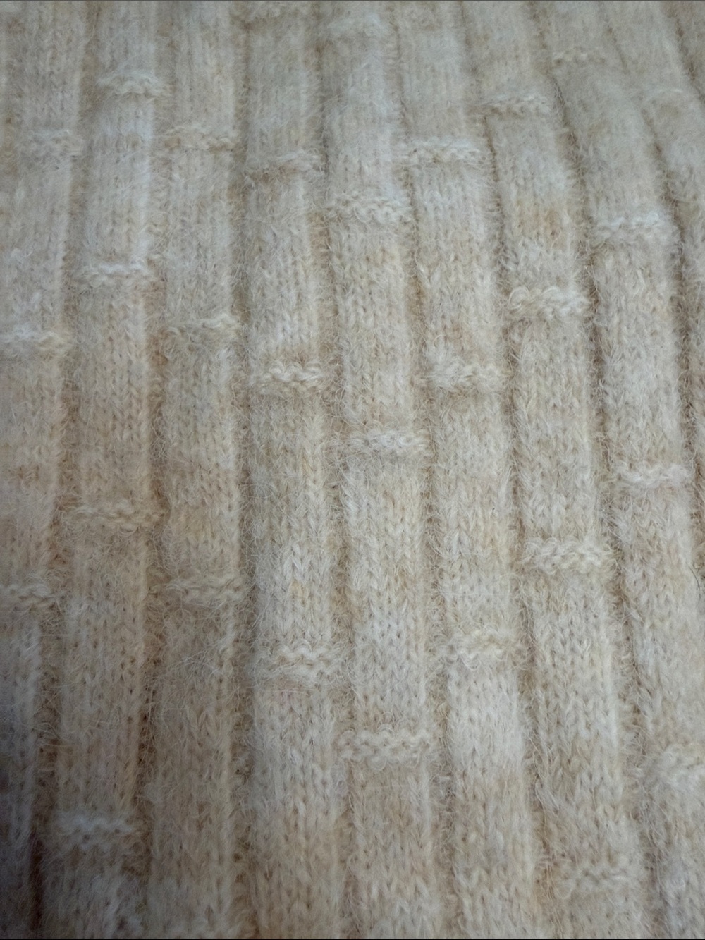 Express Men's Cream Ribbed Crew Neck Sweater NWT Size Large - Picture 4 of 10